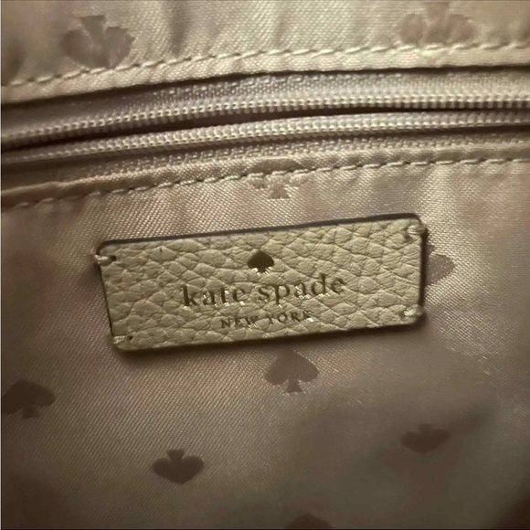 Kate Spade Leila Leather and Faux Shearling Backpack RARE in “light sand” - Picture 7 of 12